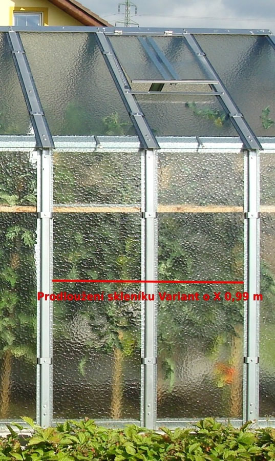 Predlžovací modul ku skleníku VARIANT K-X