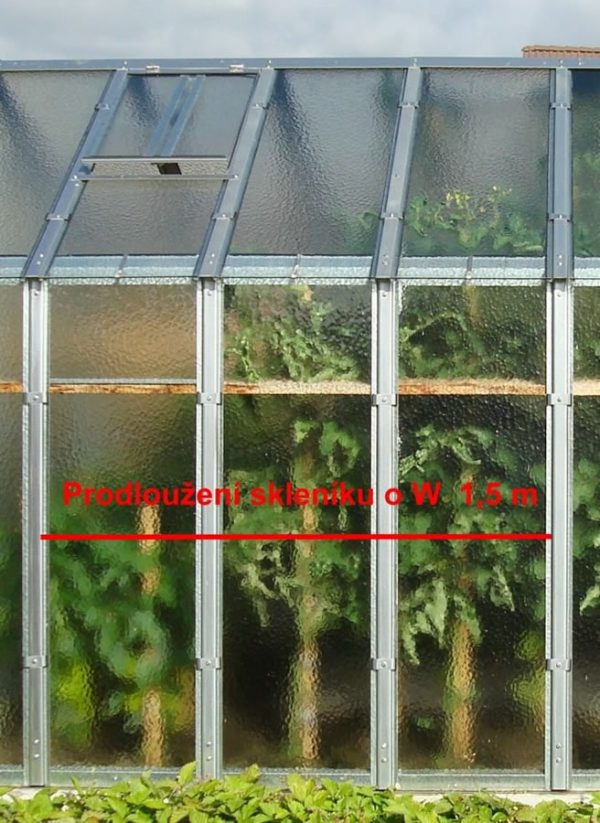 Predlžovací modul ku skleníku VARIANT L-W